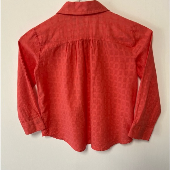 PONY TAILS ORANGE CASUAL BLOUSE SIZE 4 - Picture 2 of 6